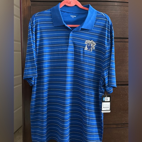 captivating apparel Shirts Nwt Mens Uk Blue Striped Polo Shirt